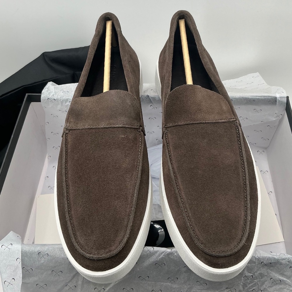 Saint Morta Hemisphere Brown Suede Slip On Loafers Mens Size 8 Platform Sneakers